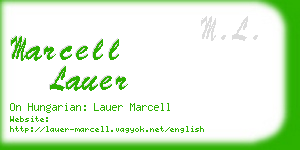 marcell lauer business card